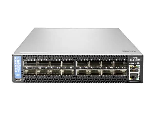 P11680-001 - HPE StoreFabric M-SN2100M 16-Ports QSFP28 Switch