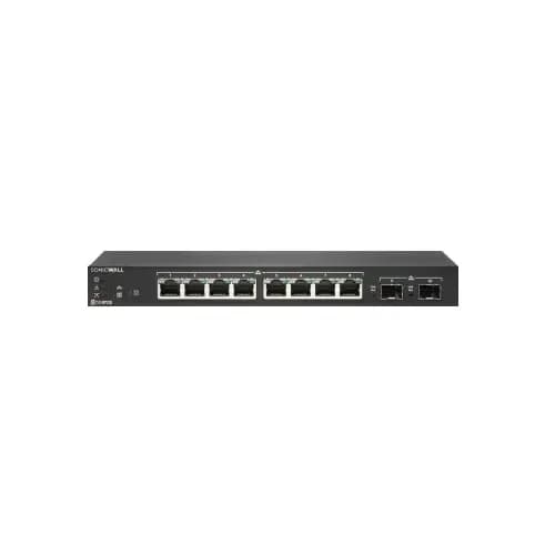 SWS12-8POE - SonicWall 8x 1000Base-T RJ-45 PoE 2x SFP Switch
