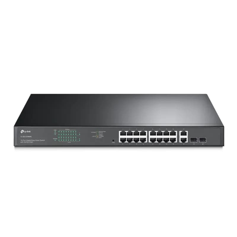 TL-SG1218MPE - TP-LINK TP-Link - JetStream - 18-Port Gigabit Easy Smart Switch with 16-Port PoE+