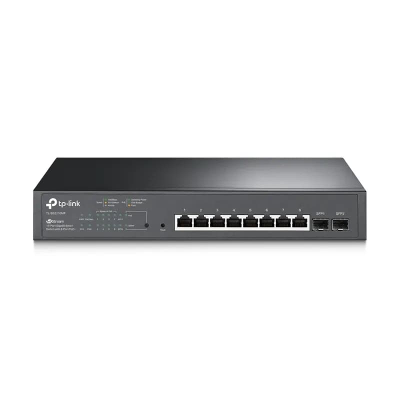 TL-SG2210MP - TP-Link JetStream 10-Port Gigabit Smart Switch with 8-Port PoE+