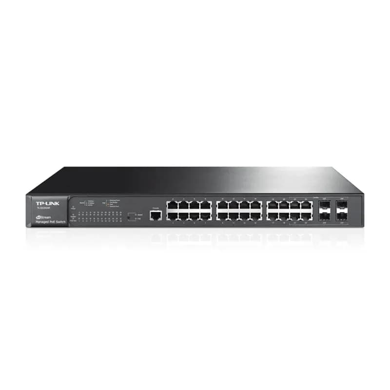 TL-SG3424P - TP-LINK 24x Ports PoE+ 1GBase-T + 4x Combo L2 GE Switch