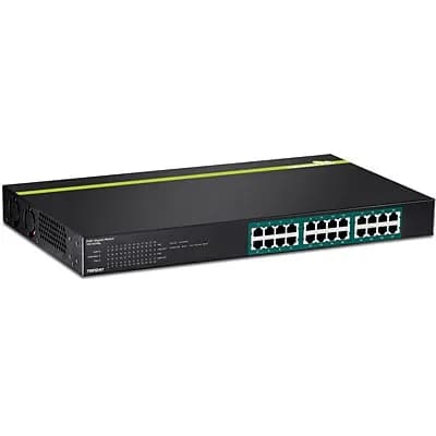 TPE-TG240G - TRENDnet 24 x RJ-45 Ports PoE/PoE+ 10/100/1000Base-T Layer 2 Managed Rack-mountable Gigabet Erhetnet Network Switch