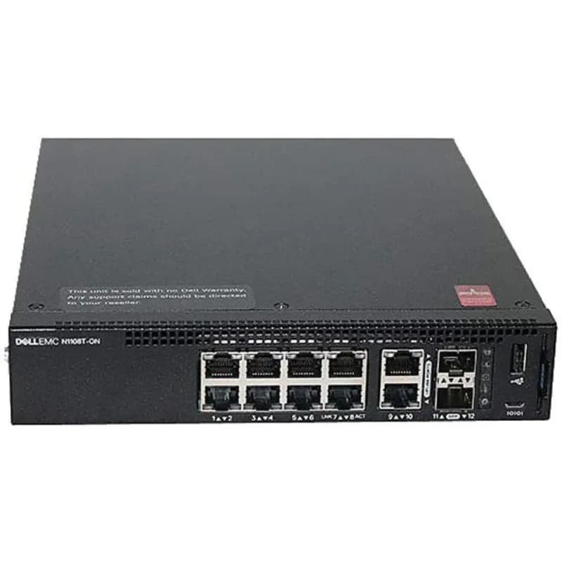 TXTN6 - Dell N1108T-ON 8-Port 1000Base-T + 2 x SFP Ports 1U GE Switch