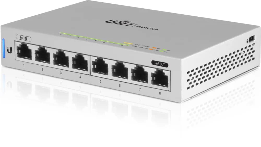 US-8 - Ubiquiti 8-Ports PoE RJ-45 Compliant Managed Switch