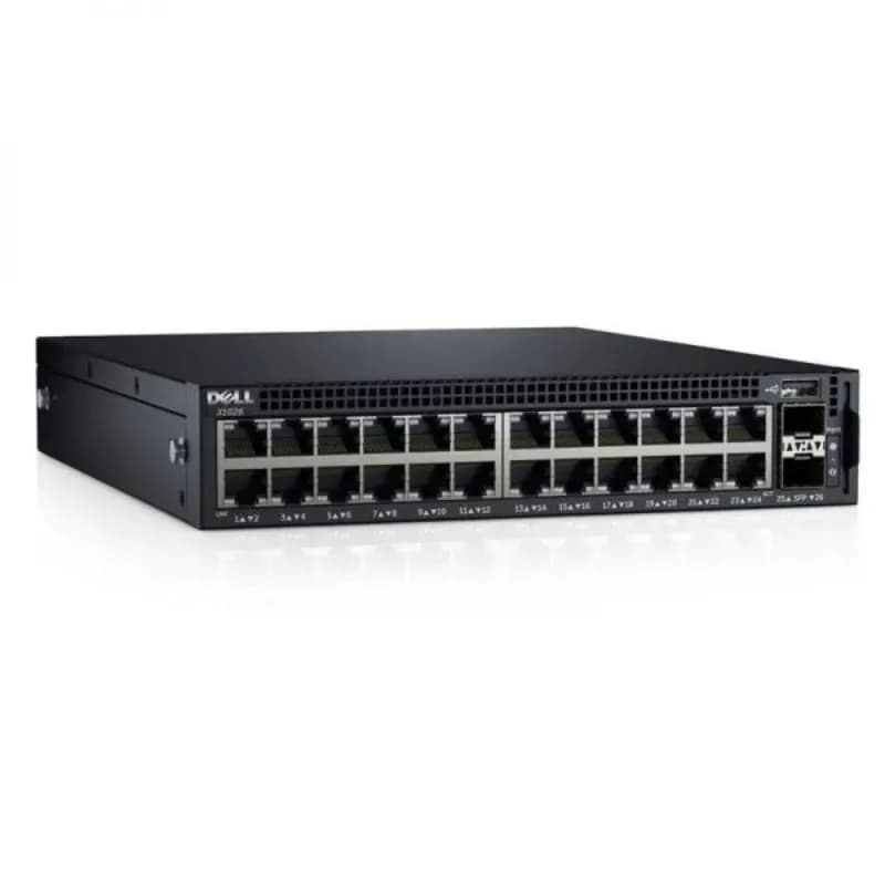 X1026P - Dell X-Series 24 x Ports PoE+ + 2 x SFP Ports 1U GE Switch