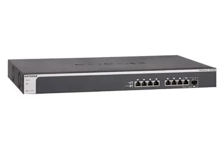 XS708E-200NES - Netgear Prosafe XS708E 8 x RJ-45 Ports 10GBase-T + 1 x Combo SFP+ Port Layer 2 Managed Gigabit Ethernet Network Switch