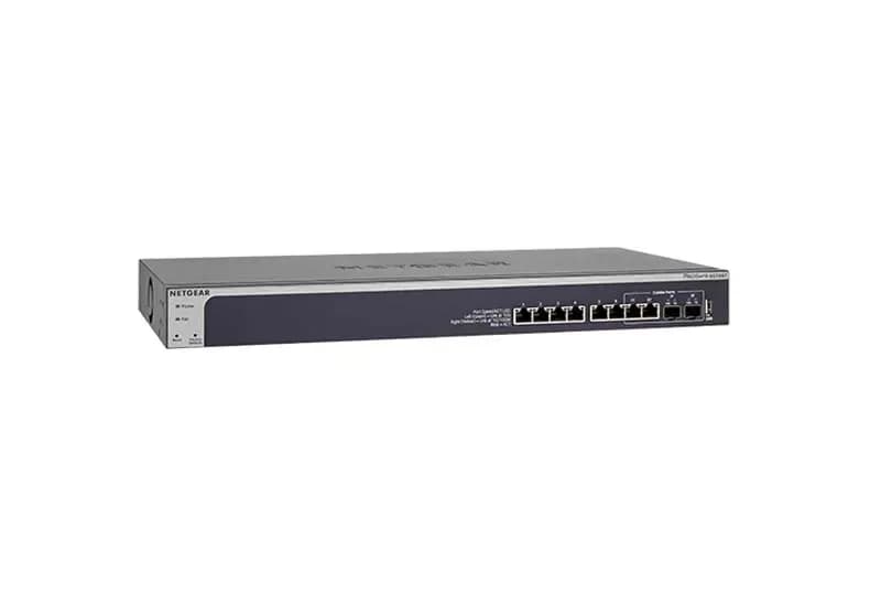 XS708T - Netgear Prosafe XS708T 8 x SFP+ Ports 10GBase-T + 2 x Copper/SFP+ Combo Port Layer2 Managed Rack-mountable Gigabit Ethernet Network Switch