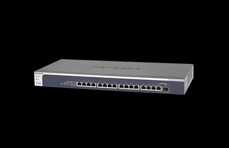 XS716E - Netgear Prosafe XS716E 16 x RJ-45 Ports 10GBase-T + 1 x SFP+ Port Layer 2 Managed Gigabit Ethernet Plus Network Switch