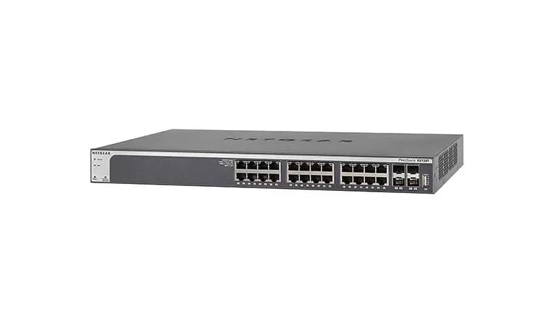 XS728T - Netgear Prosafe XS728T 24 x Ports 10GBase-T + 4 x Ports SFP+ Layer 3 Managed Rack-mountable 10 Gigabit Ethernet Network Switch