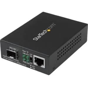 MCM1110SFP - StarTech 1-Port 1000Base-T RJ-45 Fiber Media Converter