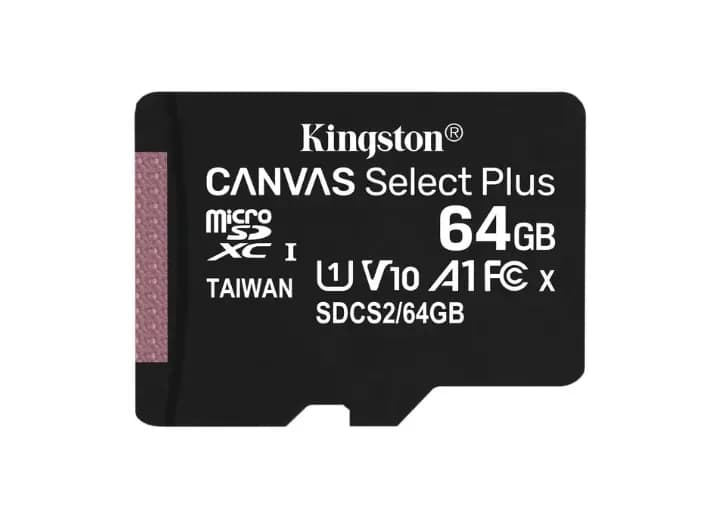 SDCS2/64GB - Kingston 32GB Canvas Select Plus microSD Memory Card