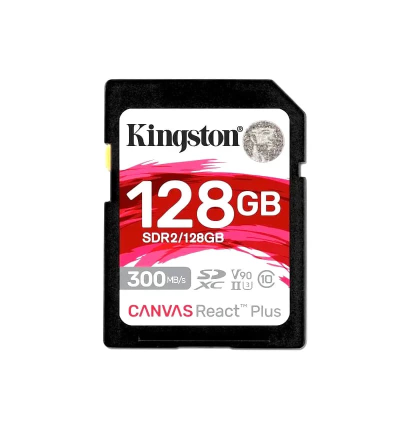 SDR2/128GB - Kingston 128GB Canvas React Plus UHS-II SD Memory Card