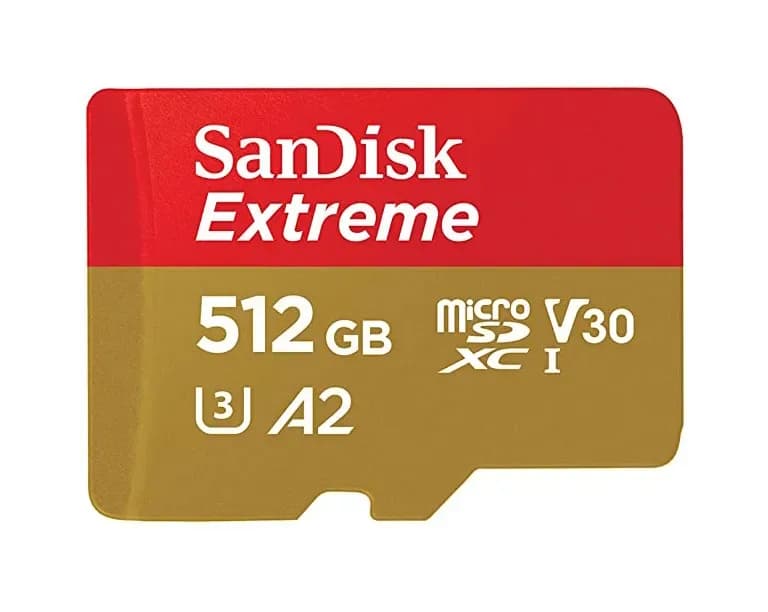 SDSQXA1-512G-AN6MA - SanDisk 512GB Extreme microSDXC UHS-I Memory Card