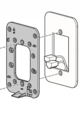 R3V61A - HPE Aruba AP-503H-MNT2 AP-503H Kit Wall-Box Mount Adapter