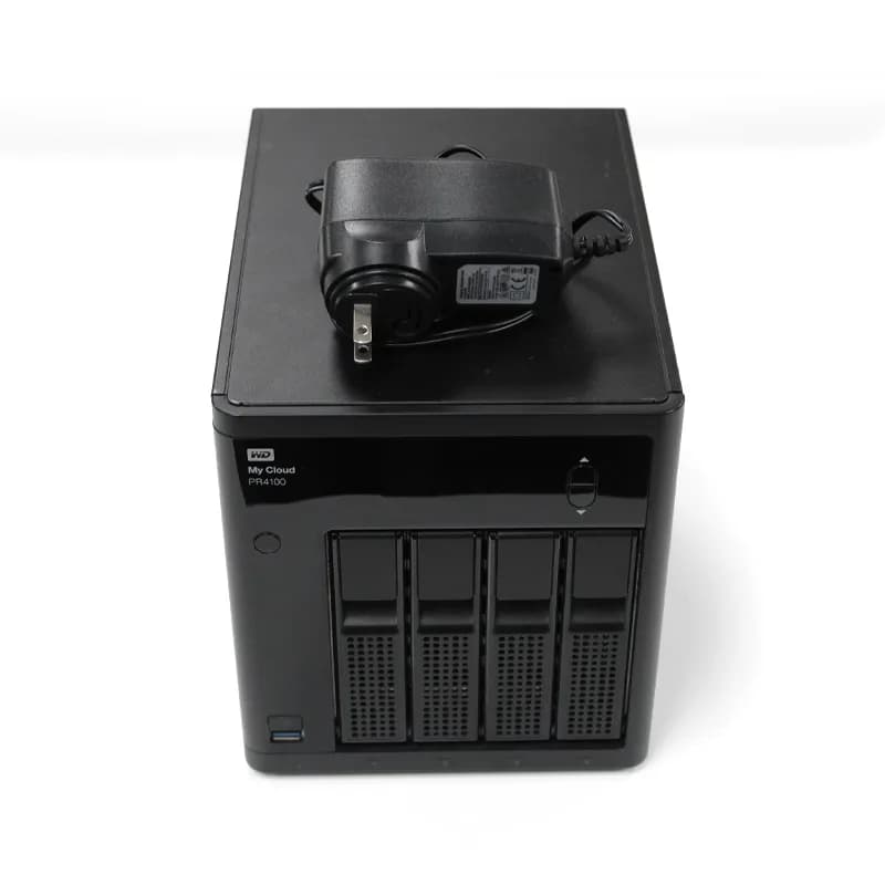 WDBNFA0000NBK-NESN - Western Digital My Cloud PR4100 4-Bays 0TB HDD Gigabit Ethernet RAID 0/1/5/10 JBOD Desktop NAS Storage System