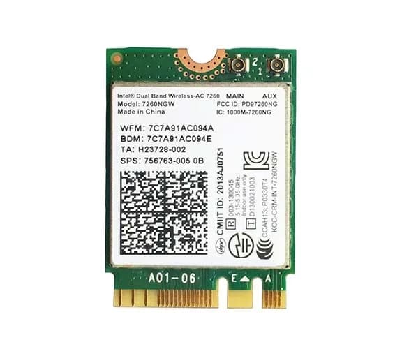 756763-005 - Intel Dual Band Wireless-AC 7260 802.11AC 2x2 Wi-Fi