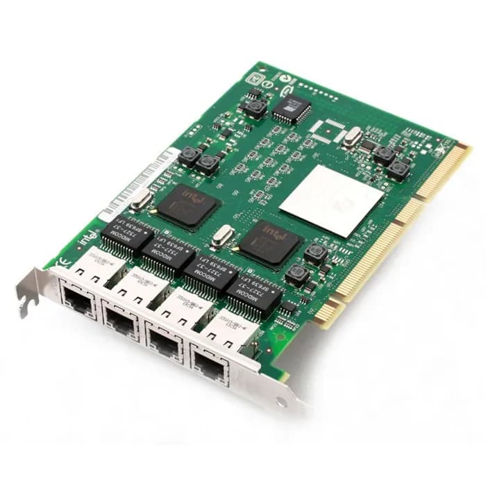 PWLA8494GTBLK - Intel 4-Port 1GB/s RJ45 PCI-X 1000Base-T Network Card