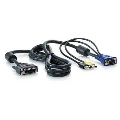 AF613A - HP 6ft 1 x 4 KVM USB Console Cable for ProLiant DL370 / DL585 / ML110 G6