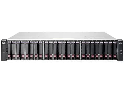 E7W02A - HPE MSA 1040 SAN Dual Channel 1Gb/s iSCSI 24-Bay SFF Storage 2U Rack-mountable Storage Array