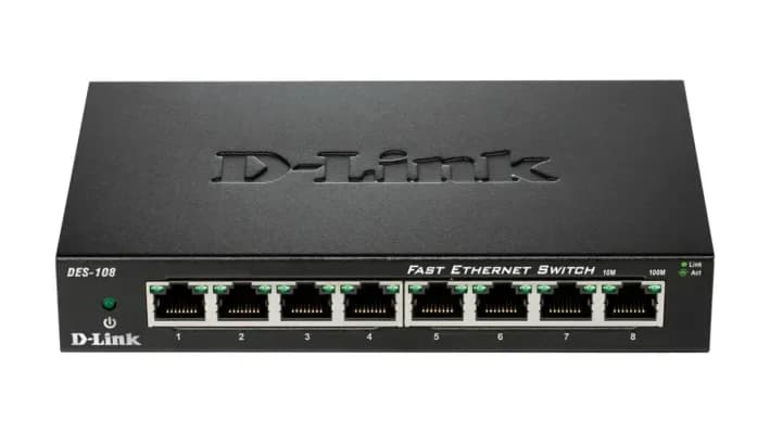DES-108 - D-Link 8 x RJ-45 Ports Switch