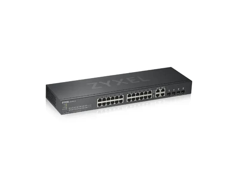 GS1920-24v2 - ZyXEL GS1920 Series GS1920-24v2 24 x Ports 1000Base-T + 4 x SFP/RJ-45 Combo Ports Layer 2 Managed 1U Rack-mountable Smart Switch