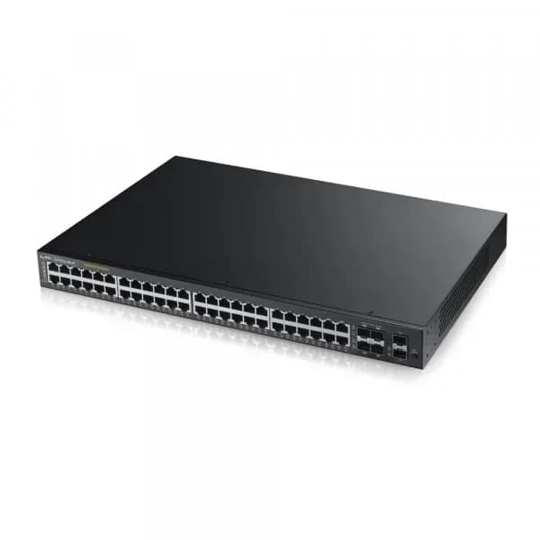 GS1920-48HP - ZyXEL 44 x Ports PoE 1000Base-T + 2 x Ports SFP + 4 x Ports Combo SFP Layer 2 Managed Gigabit Ethernet Network Switch