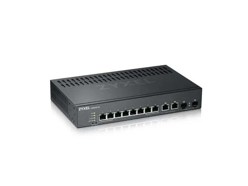 GS2220-10 - ZyXEL 8 x Ports 10/100/1000Base-T + 2 SFP Ports Layer 2 Managed 1U Rack-mountable Gigabit Ethernet Network Switch