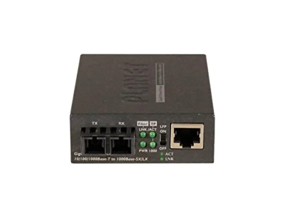 GT-802 - Planet 1 x Port 10/100/1000Base-T + 1 x Port 1000Base-SX 550m Multi-Mode SC Connector Gigabit Ethernet Media Converter