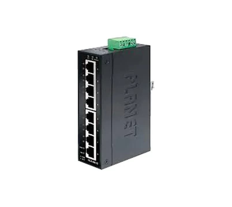 IGS-801T - Planet 8 x Ports 10/100/1000Base-T Rail-Mountable Gigabit Ethernet Industrial Switch