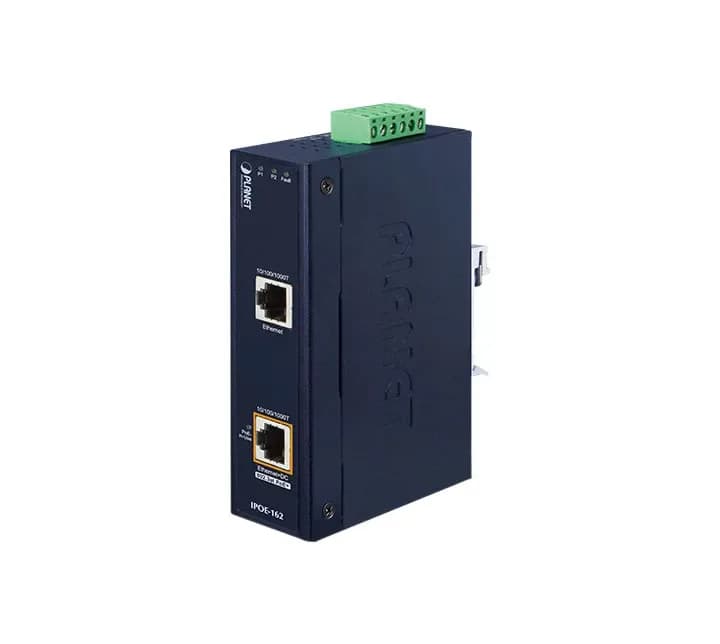IPOE-162 - Planet Industrial IEEE 802.3at Gigabit High Power Over Ethernet Injector (Mid-Span)