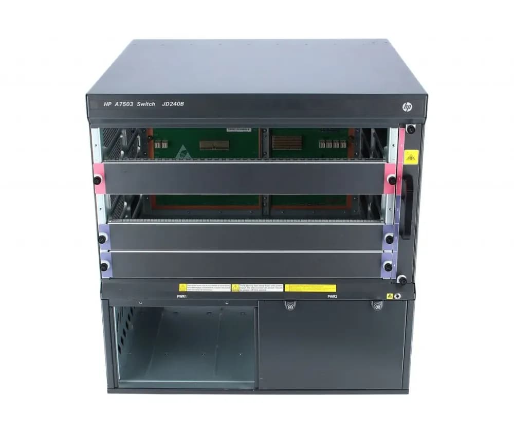 JD240A - HP FlexNetwork 7500 Series 7503 3 x I/O Module Slots 10U Rack-mountable Layer 3 Managed Network Switch Chassis