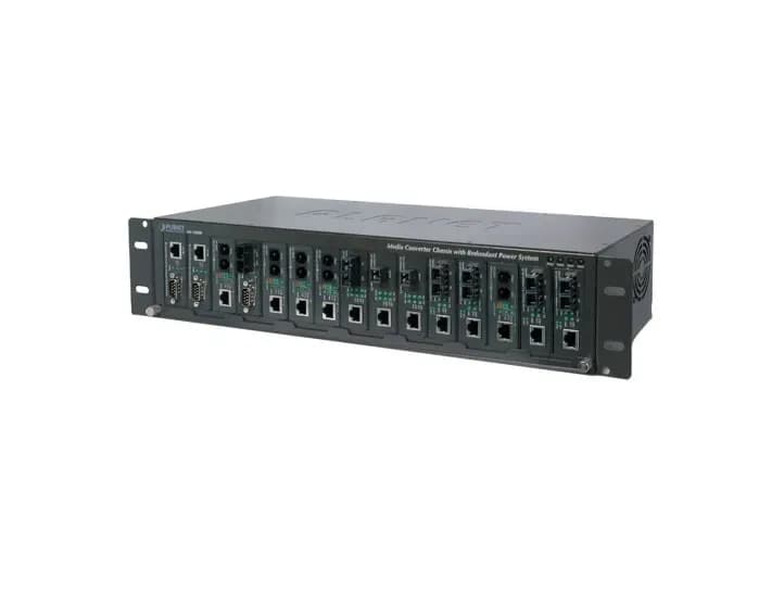 MC-1500R - Planet 15 x Expansion Slots AC Power 2.4U Rack-mountable Layer 2 Unmanaged Media Converter Chassis