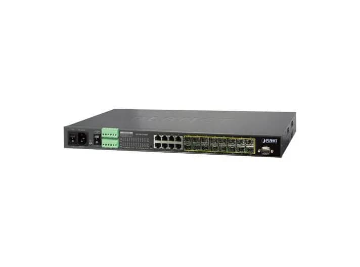 MGSW-24160F - Planet 16 x Ports 1000Base-X + 8 x Ports 1GbE RJ-45 Layer 3 Managed 1U Rack-Mountable Metro Ethernet Switch