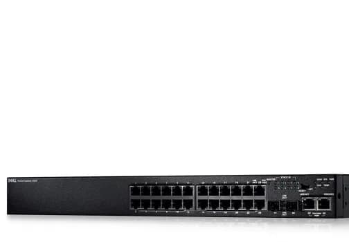 PC3524P - Dell PowerConnect 3524P 24 x Ports PoE 10/100Base-T + 2 x Shared SFP Ports Managed Rack-mountable Stackable Fast Ethernet Network Switch