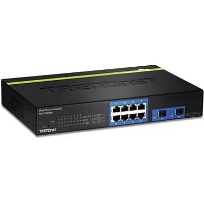 TEG-082WS - TRENDnet 6 x RJ-45 Ports 10/100/1000Base-T + 2 x Combo SFP Layer 2 Unmanaged Rack-mountable Gigabit Ethernet Network Switch