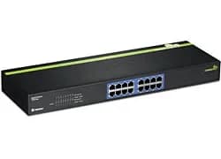 TEG-S16G - TRENDnet GREENnet 16 x RJ-45 Ports 10/100/1000Base-T Layer 2 Managed Rack-mountable Gigabit Ethernet Network Switch
