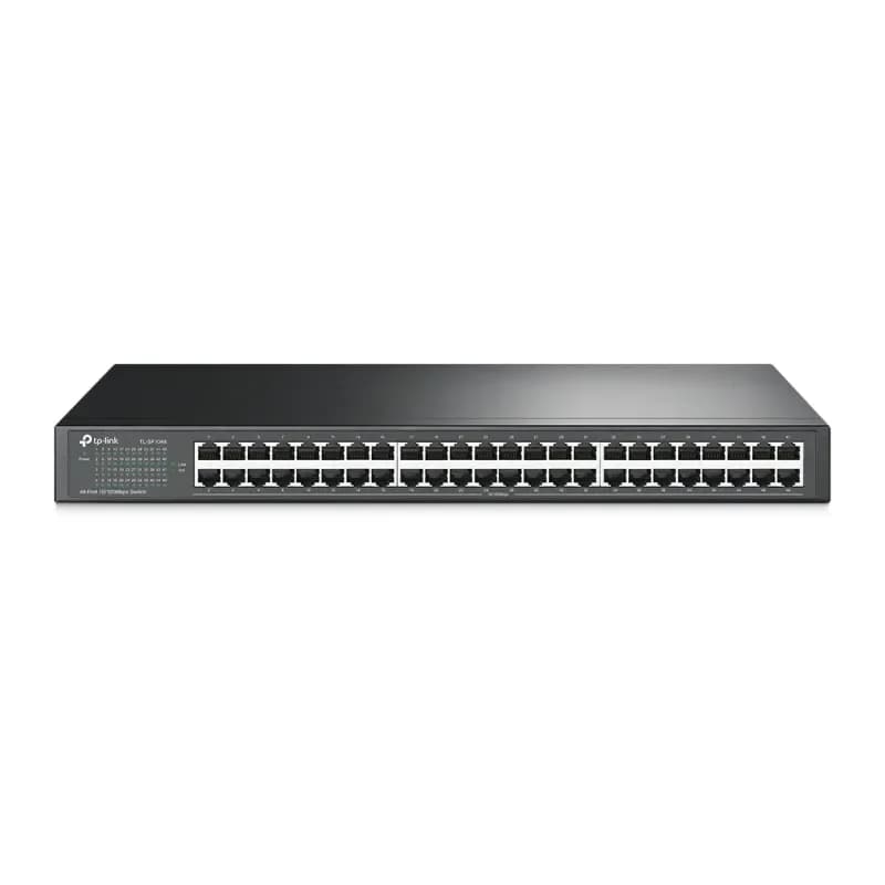 TL-SF1048 - TP-LINK SF1048 48 x RJ-45 Ports 10/100/1000Base-T Unmanaged Rack-mountable Fast Ethernet Network Switch