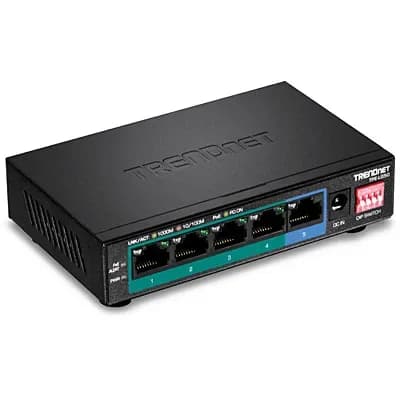 TPE-LG50 - TRENDnet 5 x RJ-45 Ports PoE+ 10/100/1000Base-T Layer 2 Managed Rack-mountable Gigabit Ethernet Network Switch