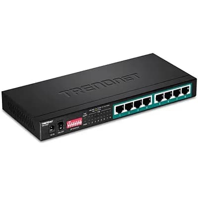 TPE-LG80 - TRENDnet 8 x RJ-45 Ports PoE+ 10/100/1000Base-T Layer 2 Managed Rack-mountable Gigabit Ethernet Network Switch