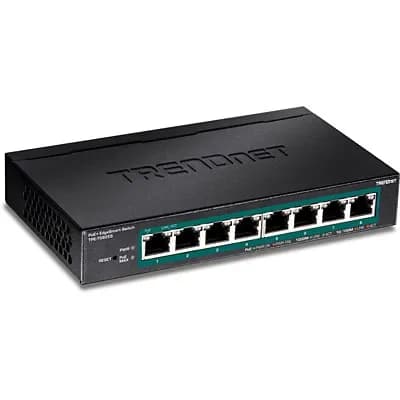 TPE-TG82ES - TRENDnet EdgeSmart 8 x RJ-45 Ports PoE+ 10/100/1000Base-T Layer 2 Managed Rack-mountable Gigabit Ethernet Network Switch