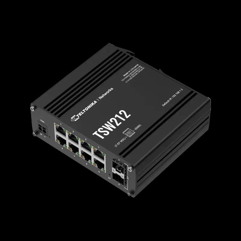 TSW212000000 - Teltonika TSW212 8x 1000Mb RJ45 2x SFP Ethernet Switch