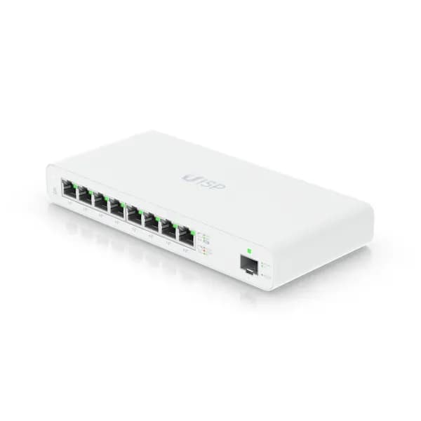 UISP-S - Ubiquiti 8-Ports RJ-45 + 1-Port SFP Network Switch
