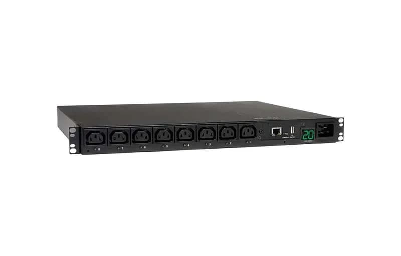 PDUMH20HVNET - Tripp Lite power distribution unit (PDU) 8 AC outlet(s) 1U Black