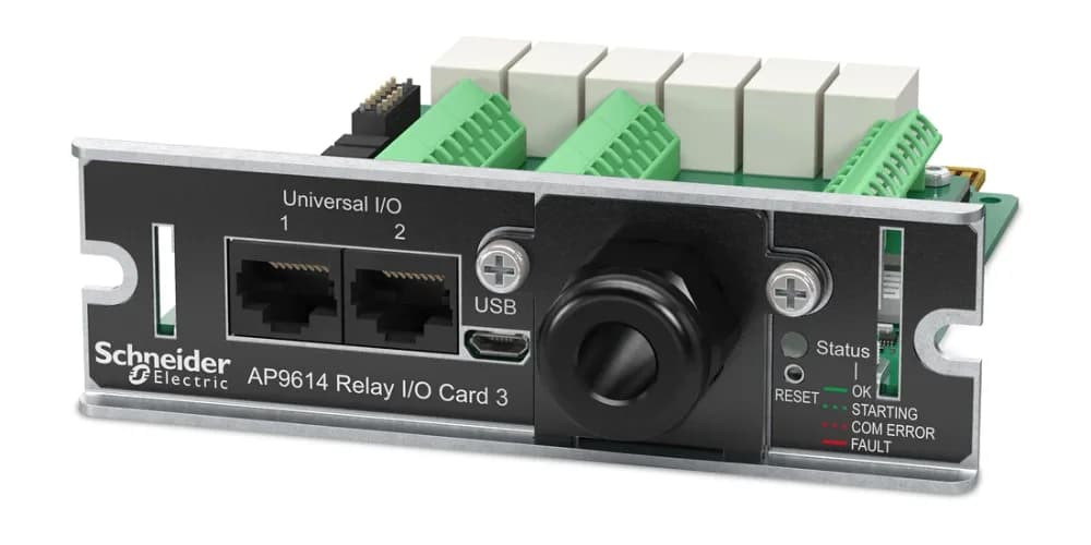 APC AP9614 Dry Contact I/O 6 Relays 4 Inputs SmartSlot Card