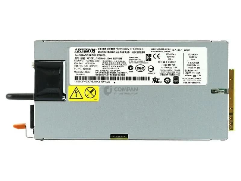 00FV931 - IBM 1400-Watts 200-240V AC Power Supply For Power8 S824