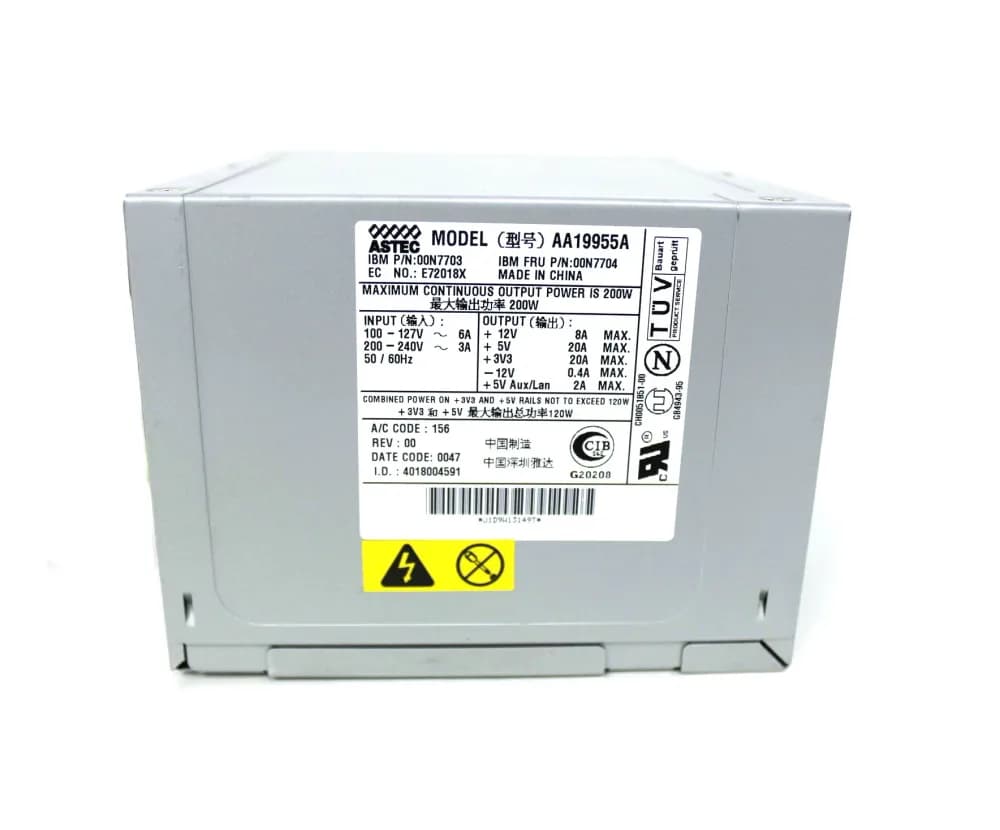 00N7703 - IBM 200-Watts ATX Power Supply For NetVista
