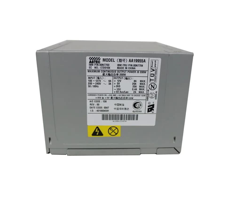 00N7704 - IBM 200-Watts ATX Power Supply For NetVista