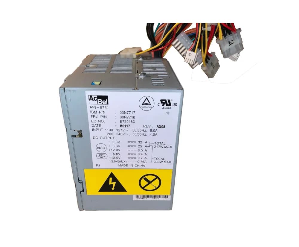 00N7717 - IBM 330-Watts 200-240V AC 50-60Hz Power Supply