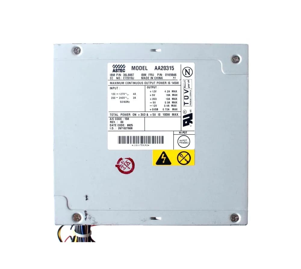 01K9846 - IBM 145-Watts ATX Power Supply For 300GL