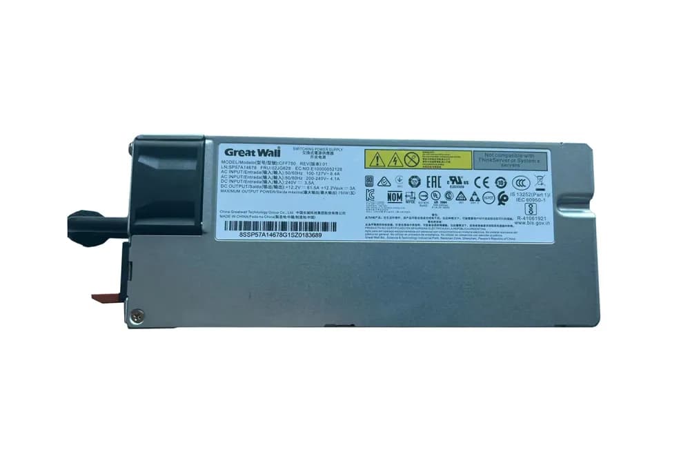 02JG628 - Lenovo 750-Watts 115-230V Power Supply For ThinkSystem